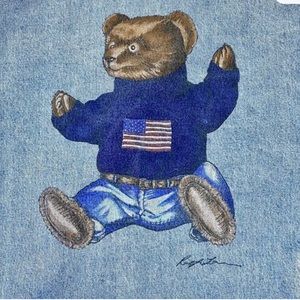 Vintage Ralph Lauren sit down bear jacket. Used mint condition size XL